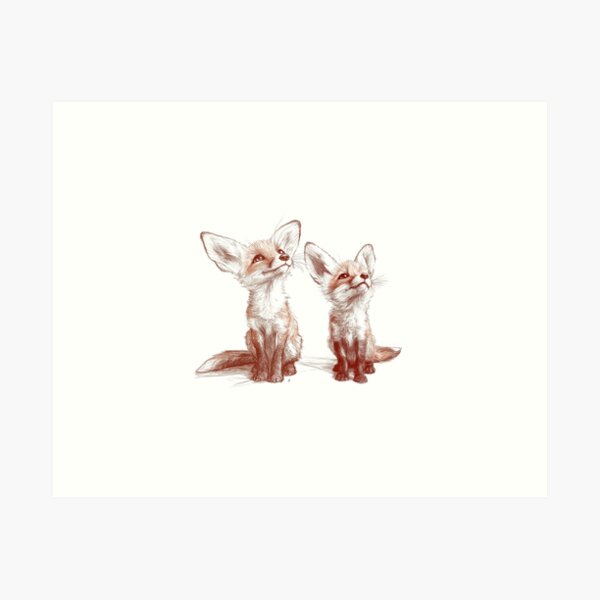 Item preview, Fennec Fox Brothers designed and sold by junkyardcollage.