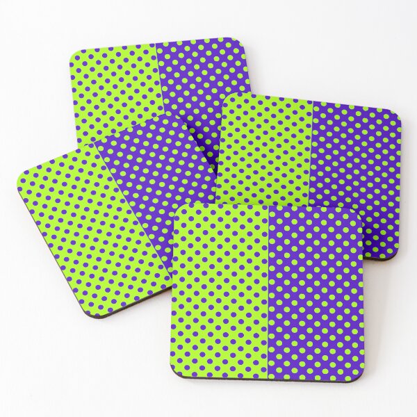 Item preview, Half Blue Green Polka Dots Pattern  designed and sold by PatternTitan.