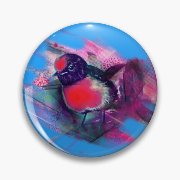 Item preview, Red bird with blue background designed and sold by JCMaree.