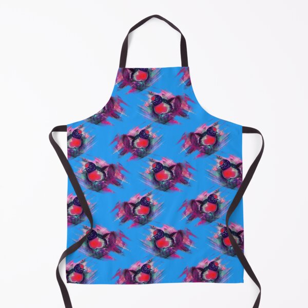 Item preview, Red bird with blue background designed and sold by JCMaree.