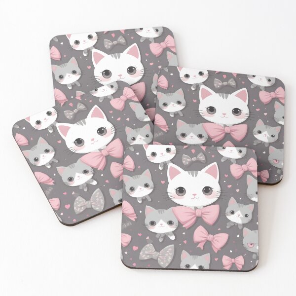 Item preview, Cute cartoon cat faces designed and sold by disturbedrod.