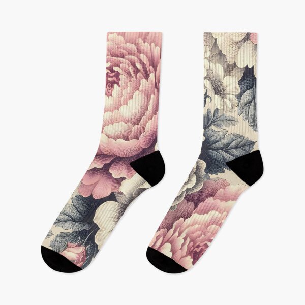 Item preview, Pink and white Cabbage Roses  designed and sold by GraphicsClub.
