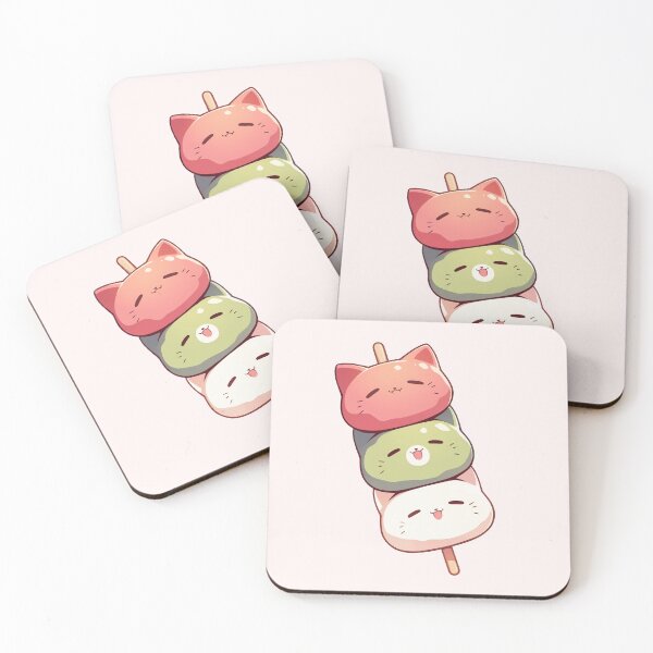 Item preview, Happy Cat Tri-color Dango designed and sold by NikoNekoDesigns.