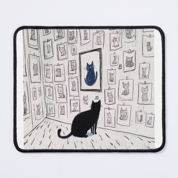 Item preview, Cat Gallery Illustration with Selfportrait designed and sold by mifan.