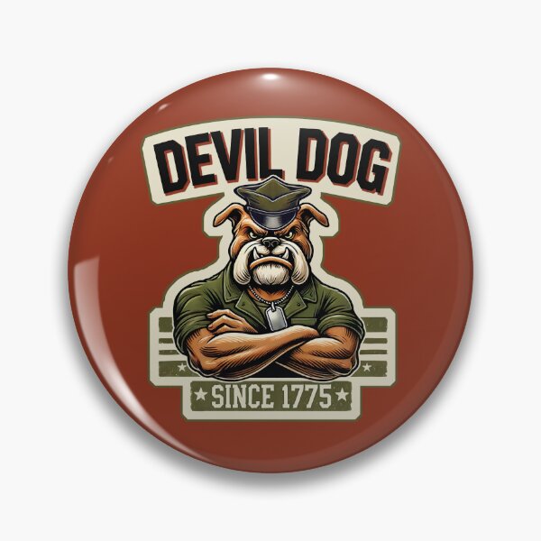 Aperçu de l'œuvre Devil Dog – Conception humoristique militaire de l'USMC créée et vendue par Vectored Designs.