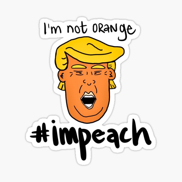 Vista previa del artículo con la obra «No soy naranja, Impeach», diseñado y vendido por claremarie3184.