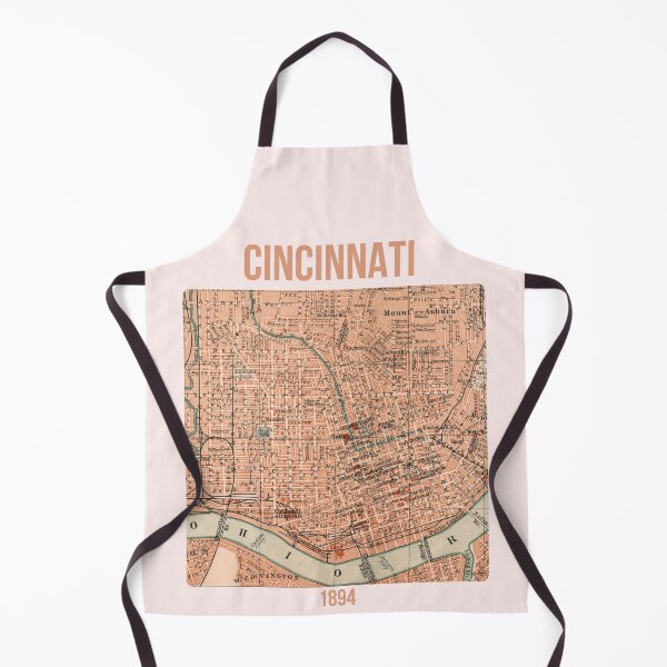 Item preview, Cincinnati around 1894: Vintage city map for local patriots and Ohio fans designed and sold by RetroTraveller.