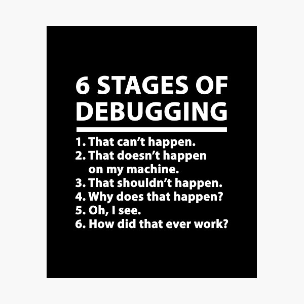 Artikel-Vorschau von 6 Debug-Phasen, designt und verkauft von Evelyus.