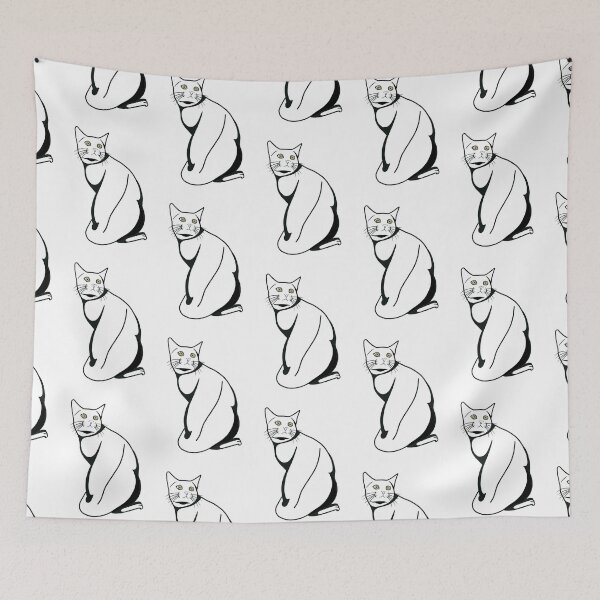 Item preview, cat, smooth cat, beautiful cat, graphics, tattoo designed and sold by Tetiana Pohurska.