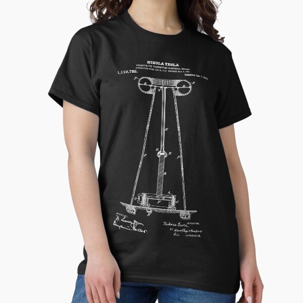 Item preview, Tesla Coil Patent White designed and sold by Luve Store.