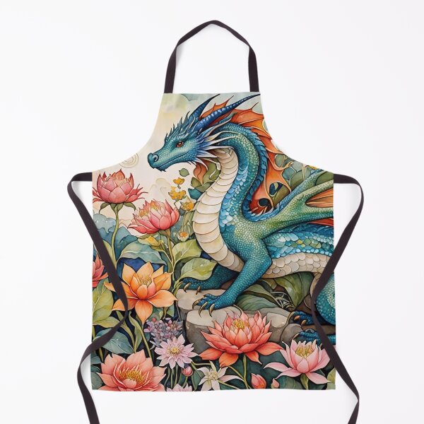 Item preview, Dragon Among Flowers designed and sold by M-Y-A-R-T-.