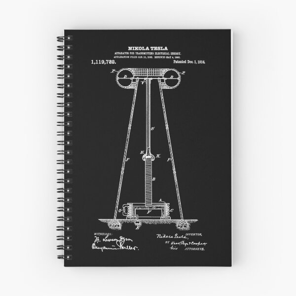 Item preview, Tesla Coil Patent White designed and sold by Luve Store.
