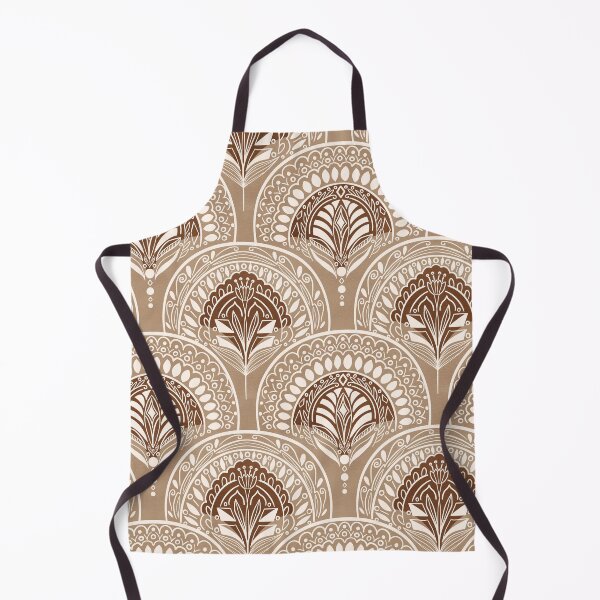 Item preview, Boho Doodle Mermaid Scales - Warm Brown designed and sold by Tangerine-Tane.