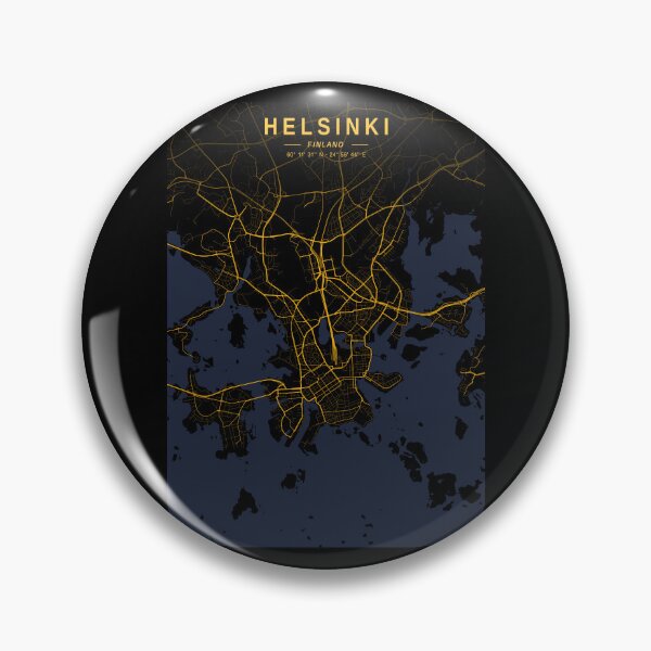 Item preview, Helsinki Golden Map designed and sold by My Digital Mind.