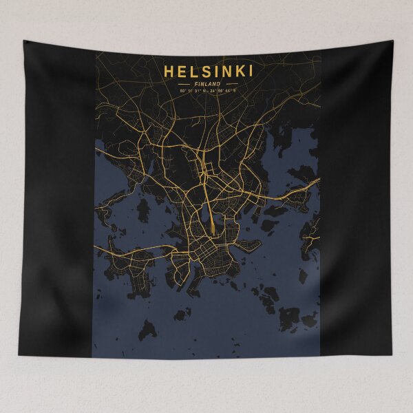 Item preview, Helsinki Golden Map designed and sold by My Digital Mind.