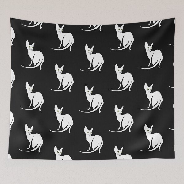 Item preview, sphynx cat, hairless cat, cat, smooth cat, beautiful cat, graphics, tattoo designed and sold by Tetiana Pohurska.