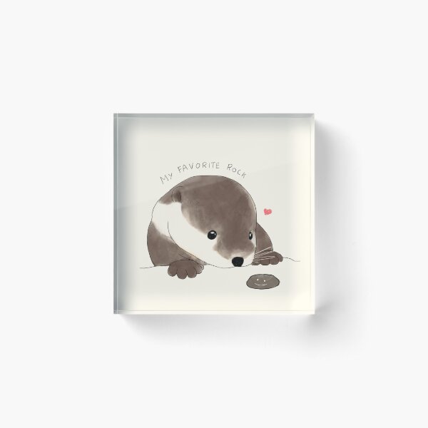 Item preview, Otter's Favorite Rock designed and sold by beanming.