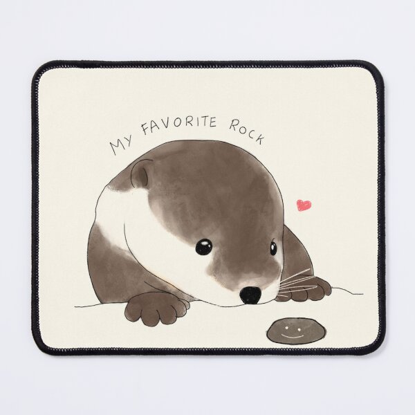 Item preview, Otter's Favorite Rock designed and sold by beanming.