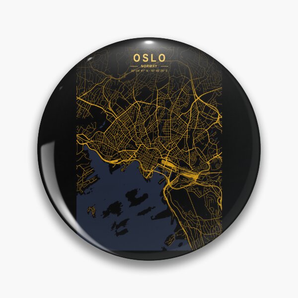 Item preview, Oslo Golden Map designed and sold by My Digital Mind.