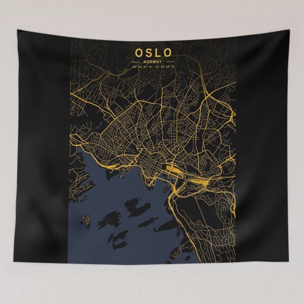 Item preview, Oslo Golden Map designed and sold by My Digital Mind.