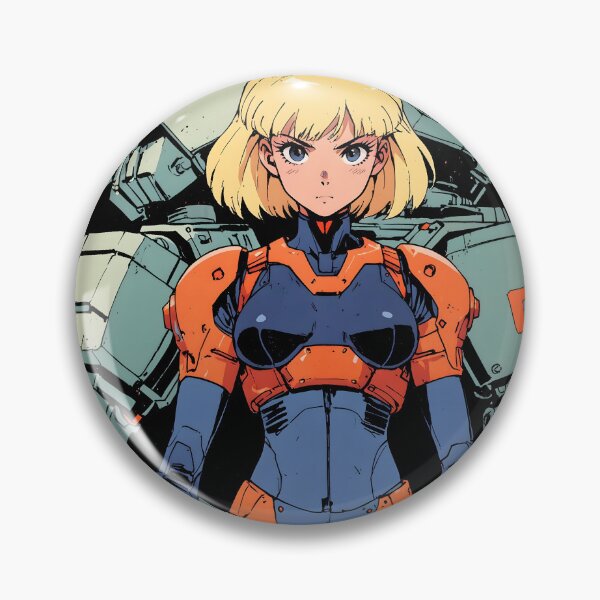 Item preview, Retro Anime Mecha Pilot Girl Power Suit Mission designed and sold by SekaiVibes.