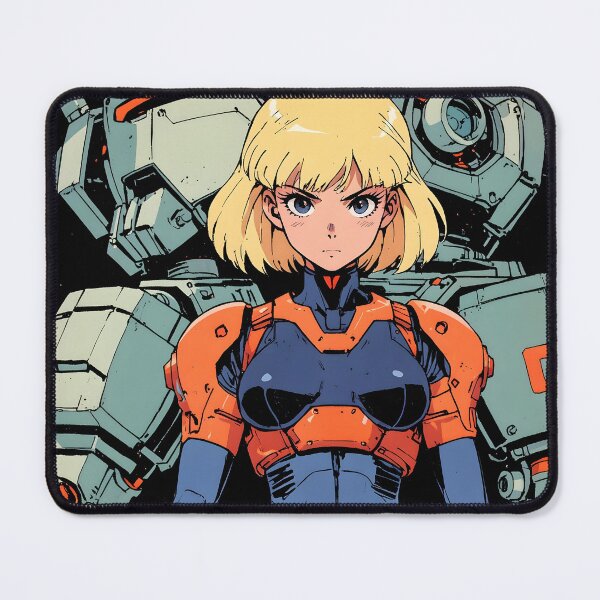 Item preview, Retro Anime Mecha Pilot Girl Power Suit Mission designed and sold by SekaiVibes.