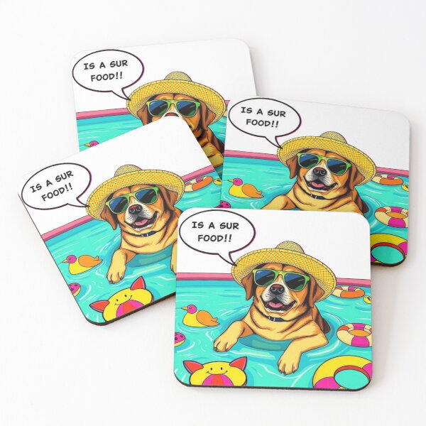 Item preview, Dog Pool Party designed and sold by pandainkydreams.