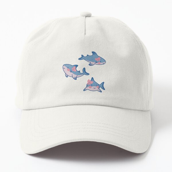 Vista previa del artículo con la obra «Lindos tiburones con moños en el pelo», diseñado y vendido por winterpumpkin.