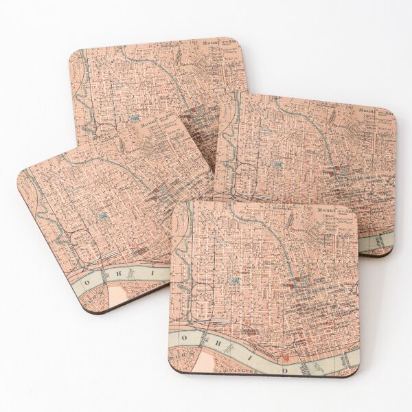 Item preview, Cincinnati around 1894: Vintage city map for local patriots and Ohio fans designed and sold by RetroTraveller.