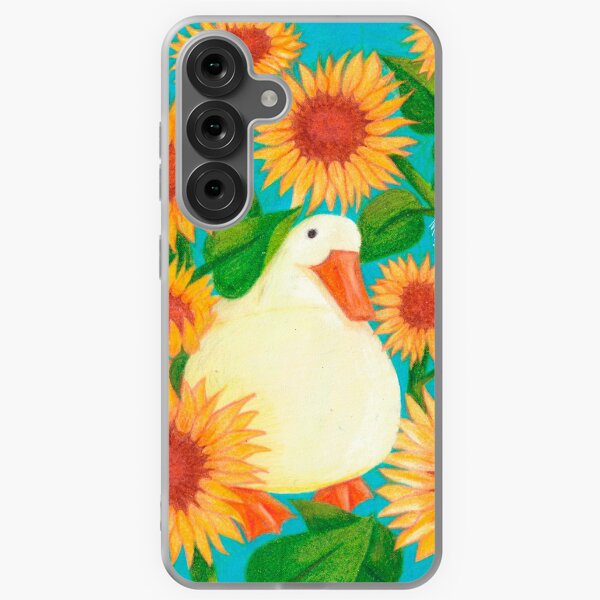 Item preview, Cute Duck in the Sunflowers designed and sold by MarshArtes.