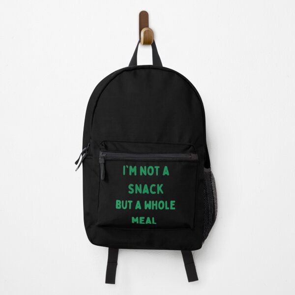 Vista previa del artículo con la obra «No soy un snack sino una comida completa», diseñado y vendido por Magicsom.