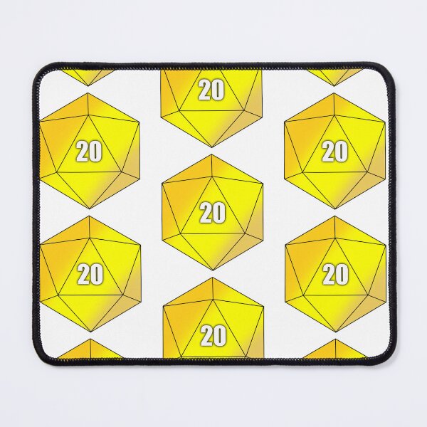 Item preview, D20 Yellow designed and sold by Whylimecreates.