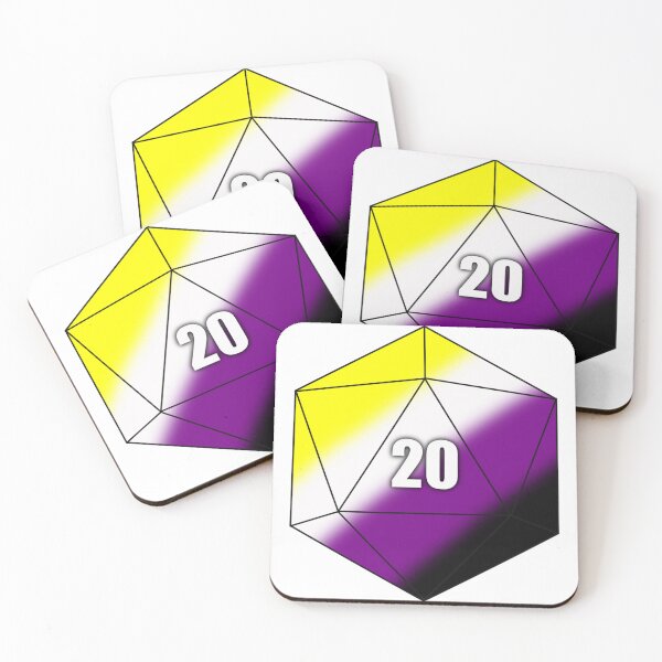 Item preview, D20 Nonbinary designed and sold by Whylimecreates.