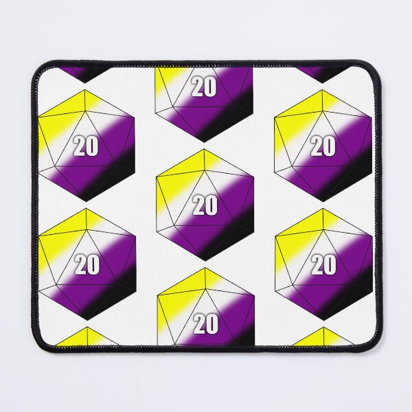 Item preview, D20 Nonbinary designed and sold by Whylimecreates.
