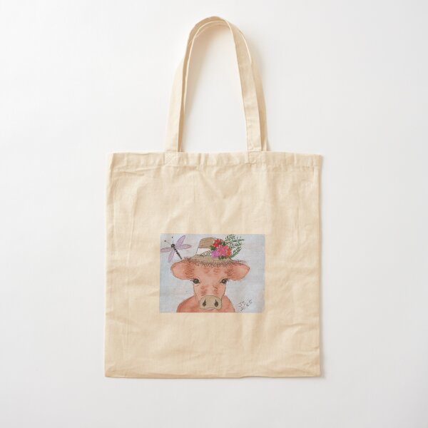 Vista previa del artículo con la obra «Vaca campestre chic», diseñado y vendido por WhimsyWomanCreatives.