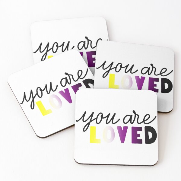 Item preview, You are Loved Nonbinary Colors designed and sold by Whylimecreates.