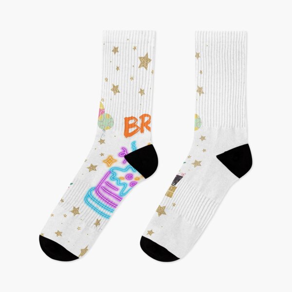 Item preview, Festive Birthday Design Full of Colors and Joy BRUH stickers  designed and sold by chaieb shoop.
