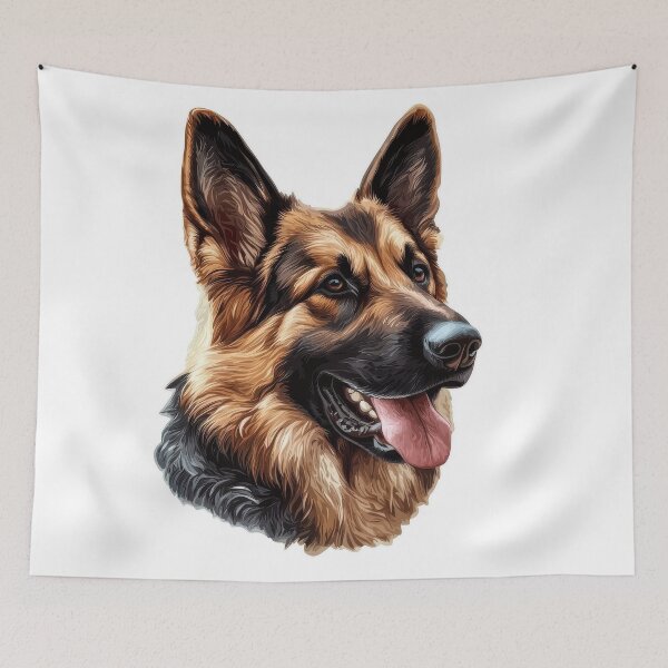 Item preview, German shepherd dog portrait clipart  designed and sold by Julia Shepeleva.