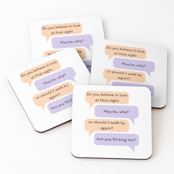 Item preview, Flirty Text Chat – Love at First Sight Or Should I Walk By Again designed and sold by Butterfine.