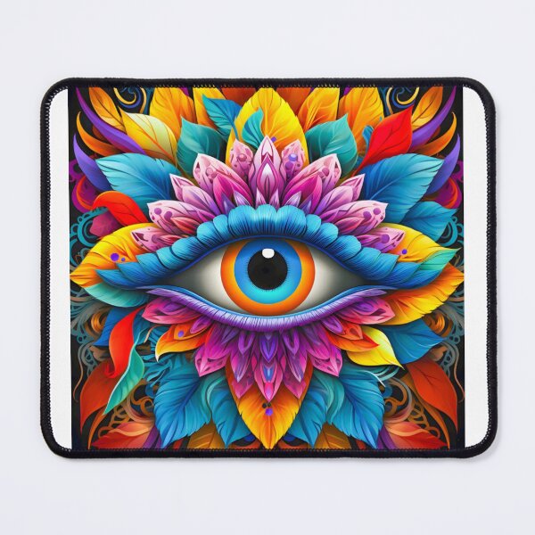 Vista previa del artículo con la obra «Ojo colorido», diseñado y vendido por BanalDesires.