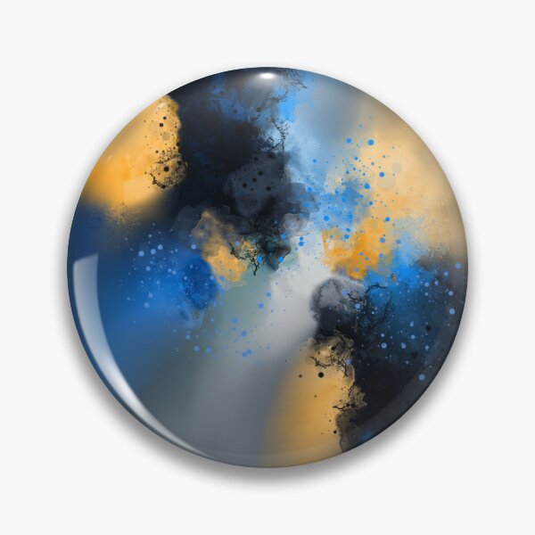 Item preview, After Midnight - Blue Orange Abstract designed and sold by Joey Santiago.