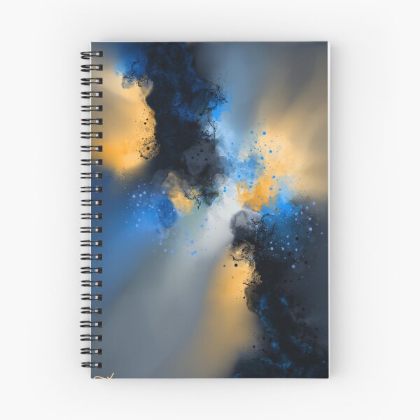 Item preview, After Midnight - Blue Orange Abstract designed and sold by Joey Santiago.
