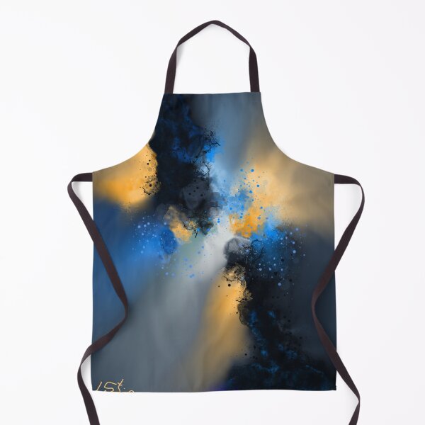 Item preview, After Midnight - Blue Orange Abstract designed and sold by Joey Santiago.