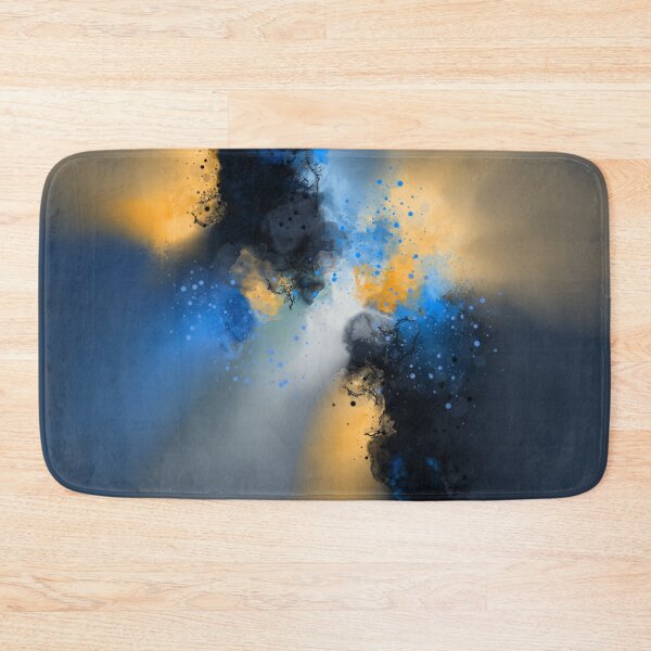 Item preview, After Midnight - Blue Orange Abstract designed and sold by Joey Santiago.