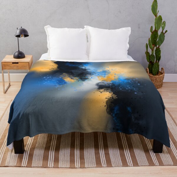 Item preview, After Midnight - Blue Orange Abstract designed and sold by Joey Santiago.