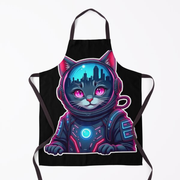 Artikelvorschau, CYBERPUNK ASTRONAUT KATZE entworfen und verkauft von AvalonTshirts.