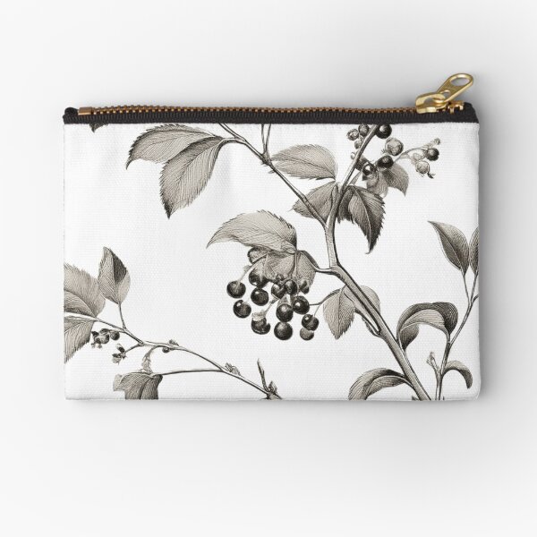Item preview, Elegant Vintage Botanical Illustration of Berry Branches – Black and White Nature Art designed and sold by CCSTREET183.