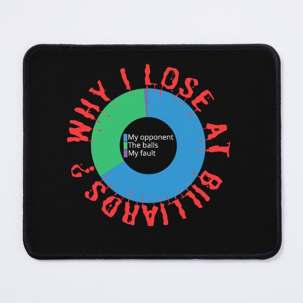 Item preview, Why I Lose At Billiards funny gifts designed and sold by crazygingercat.