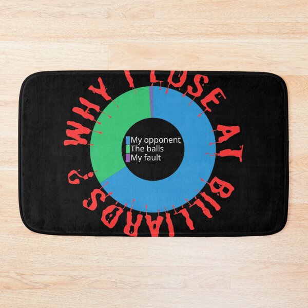 Item preview, Why I Lose At Billiards funny gifts designed and sold by crazygingercat.