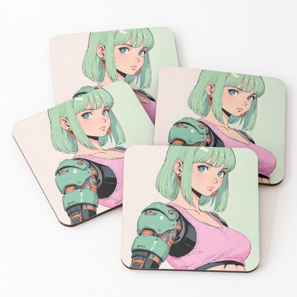 Item preview, Retro Anime Cybernetic Girl Futuristic Streetwear Vibes designed and sold by SekaiVibes.